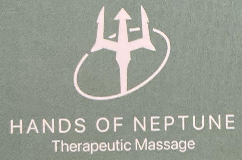 Hands of Neptune Therapeutic Massage A logo for hands of neptune therapeutic massage