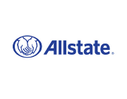 Allstate logo: blue hands in a circle, text 
