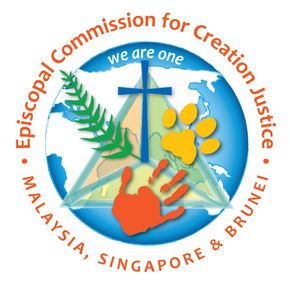 Logo: Blue globe with cross, handprint, paw print, and text