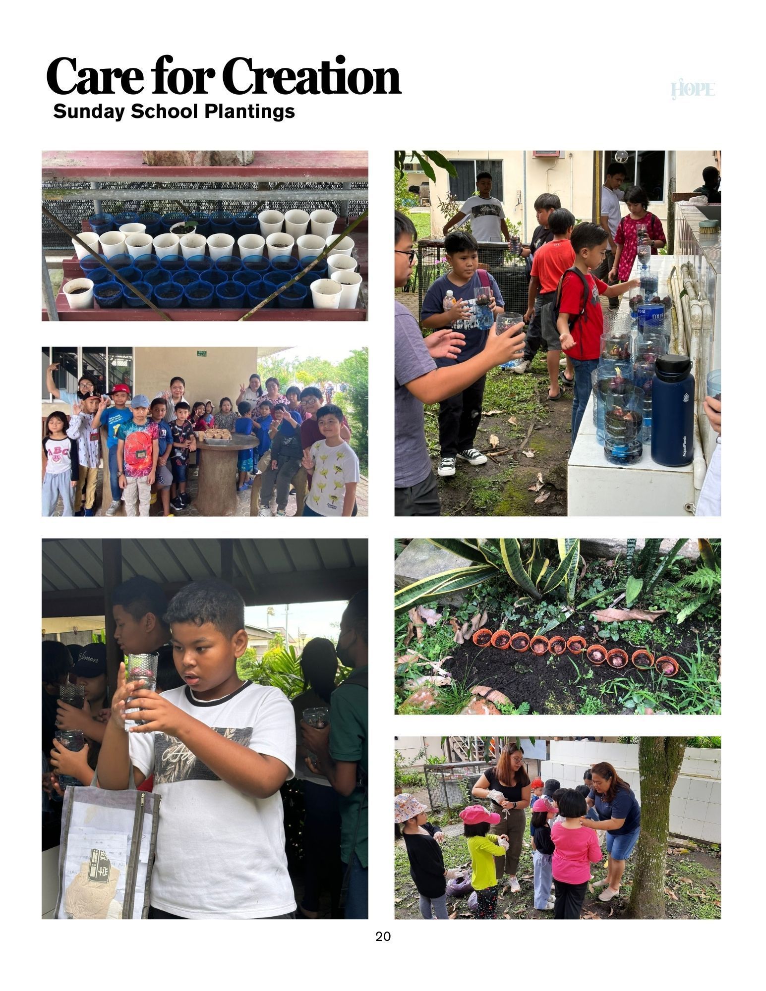 Children participating in a