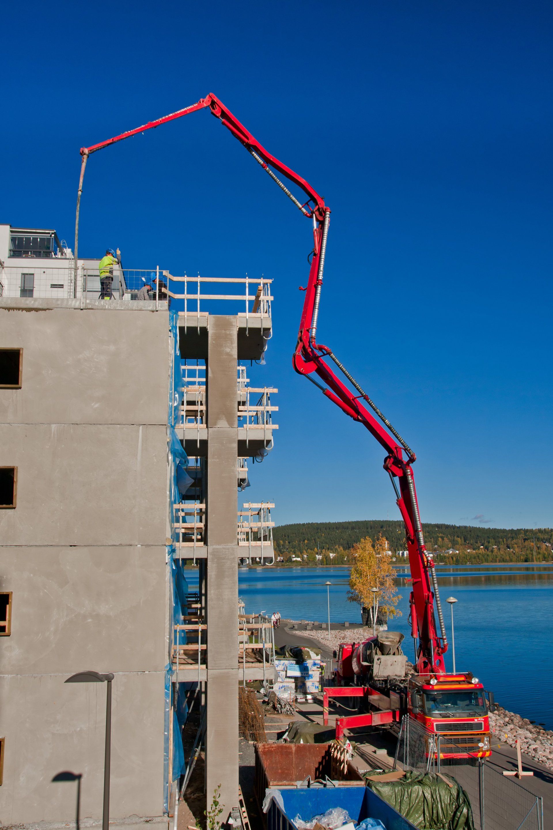 concrete pump truck