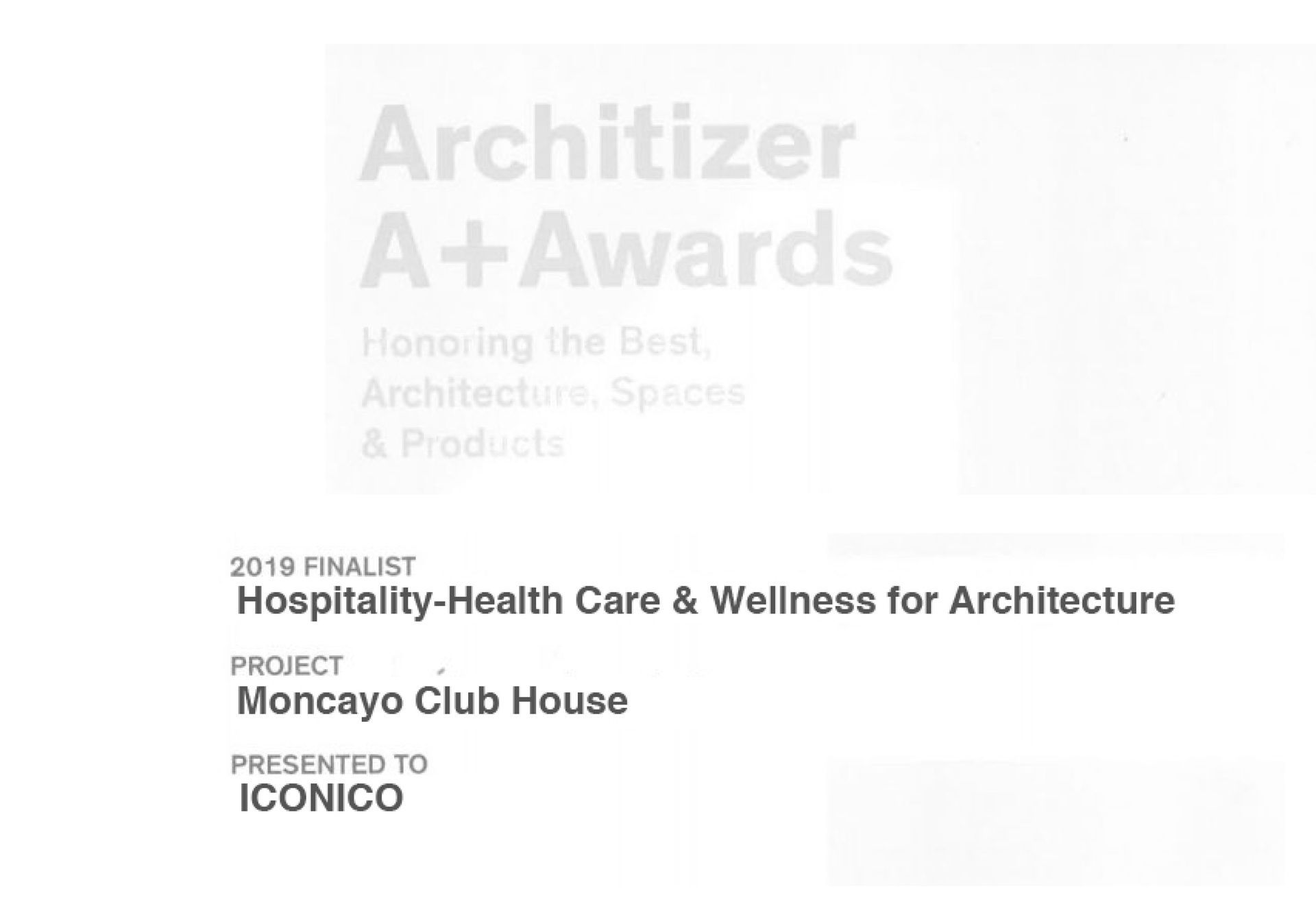 architizer a+ awards 2019