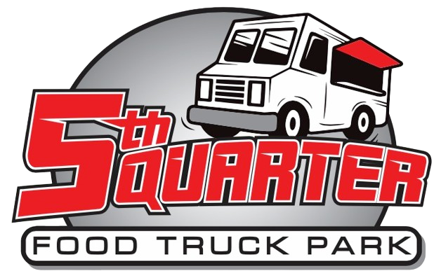 Logo for 5th Quarter Food Truck Park: a red 