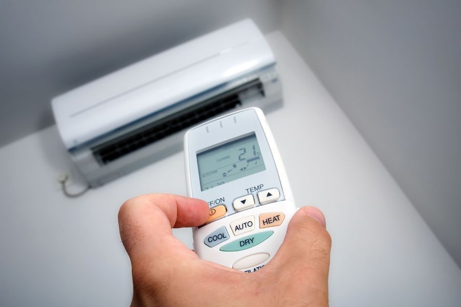 climatizzatore con telecomando