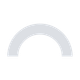 Light gray, semi-circular arch shape on white background.