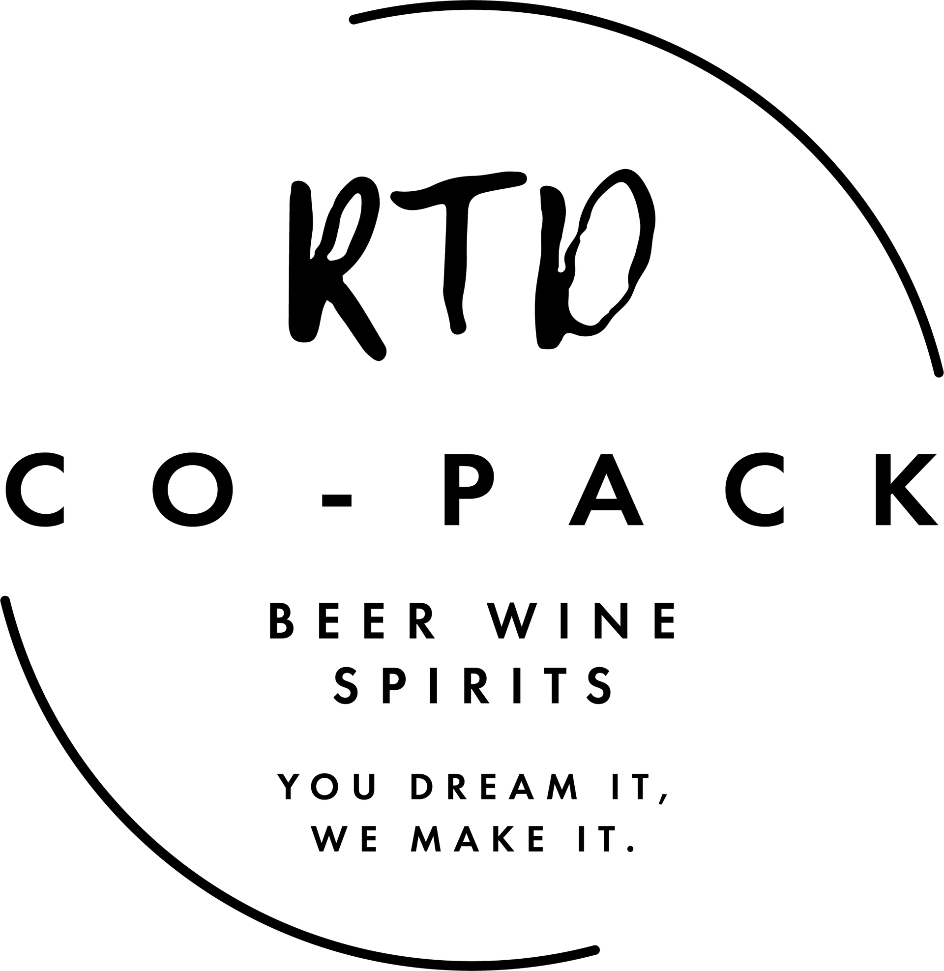 Logo of a beer can with a label and text that reads