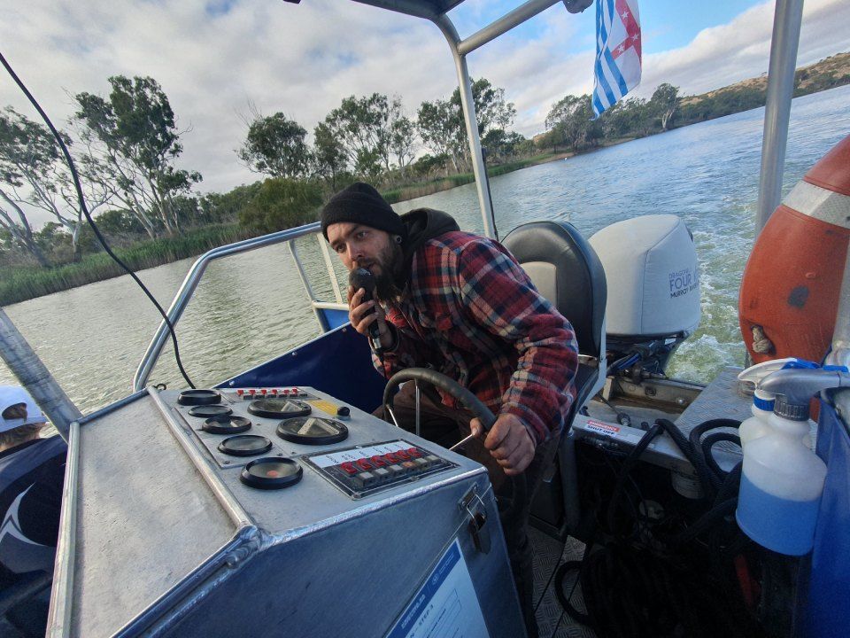 boat on river