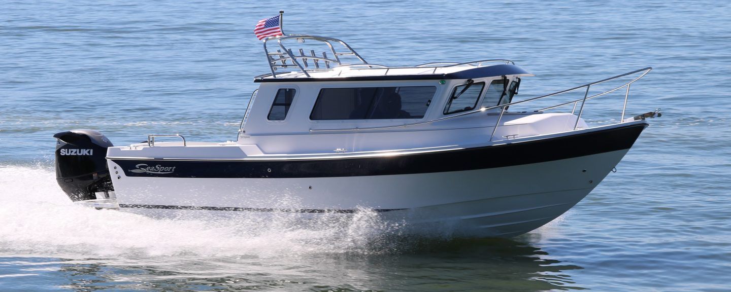 Roof Top Radar Arch by Tanner Manufacturing on a Sea Sport boat