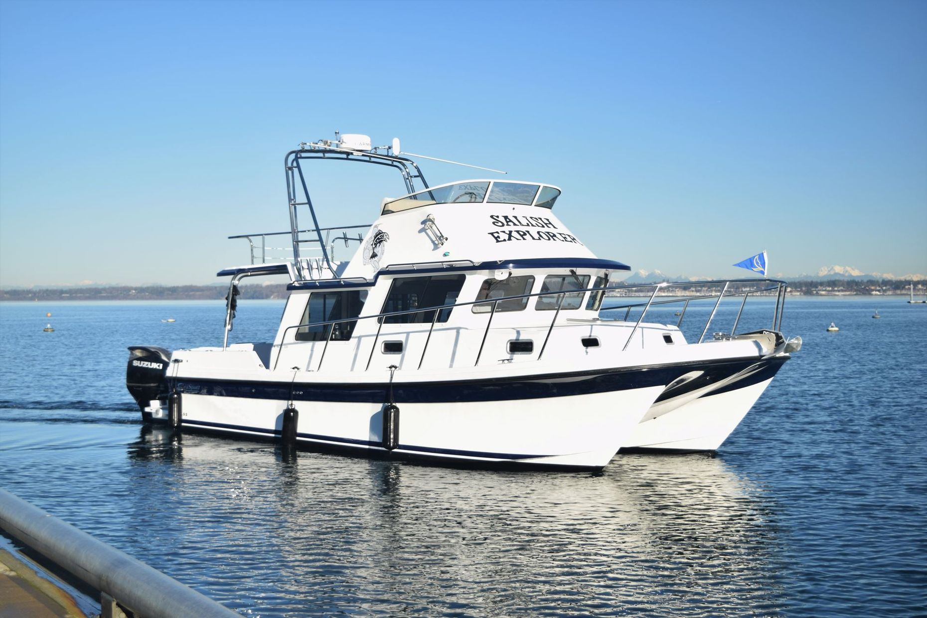 Sea Sport 32 Cat boat with Stainless Rails by Tanner Manufacturing 