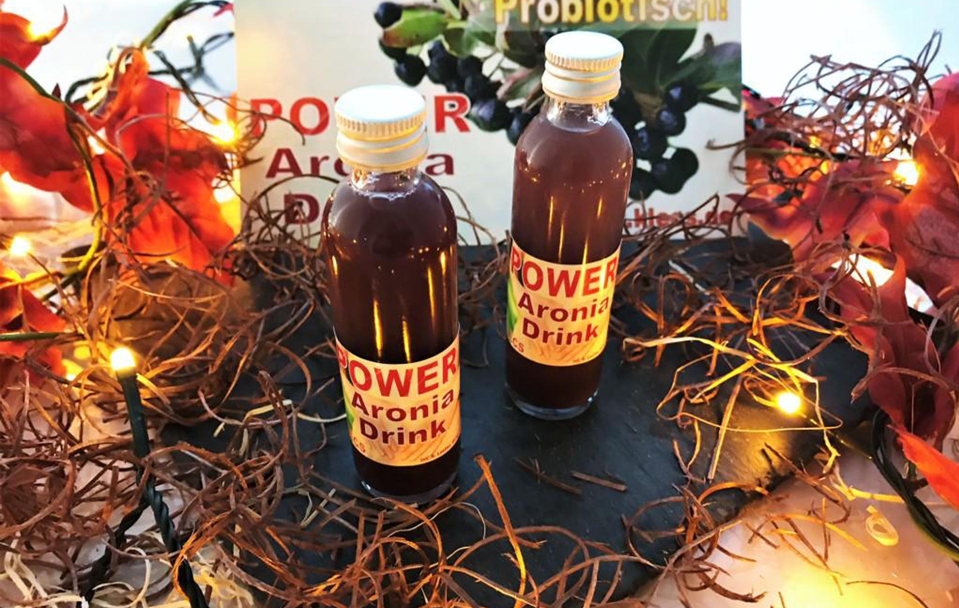 KLECS Power-Aronia-Speed in den praktischen Fläschen zum trinken!