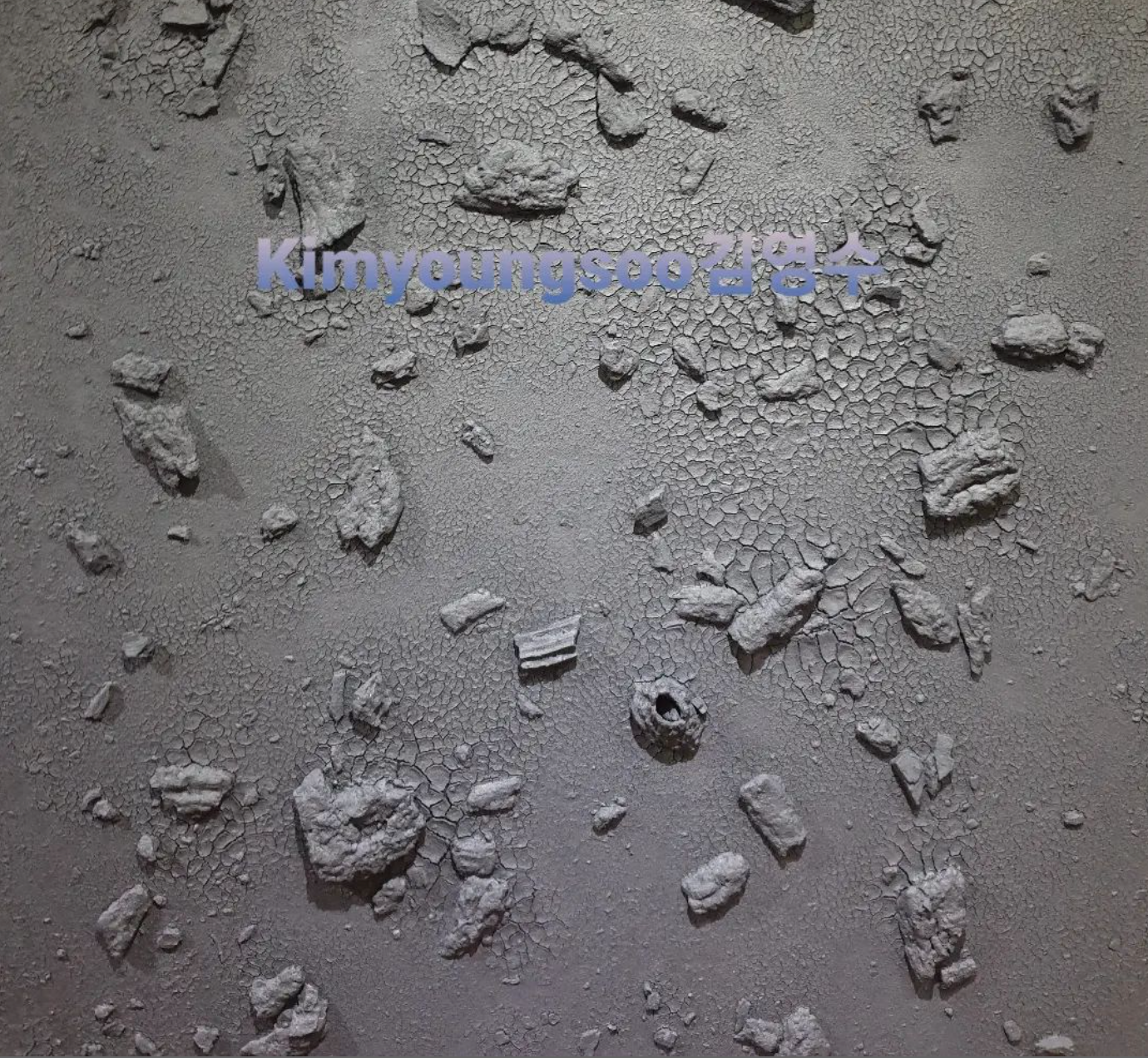 A close up of Scattered somethings like floating signifiers...