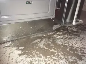 Water leaking from furnace