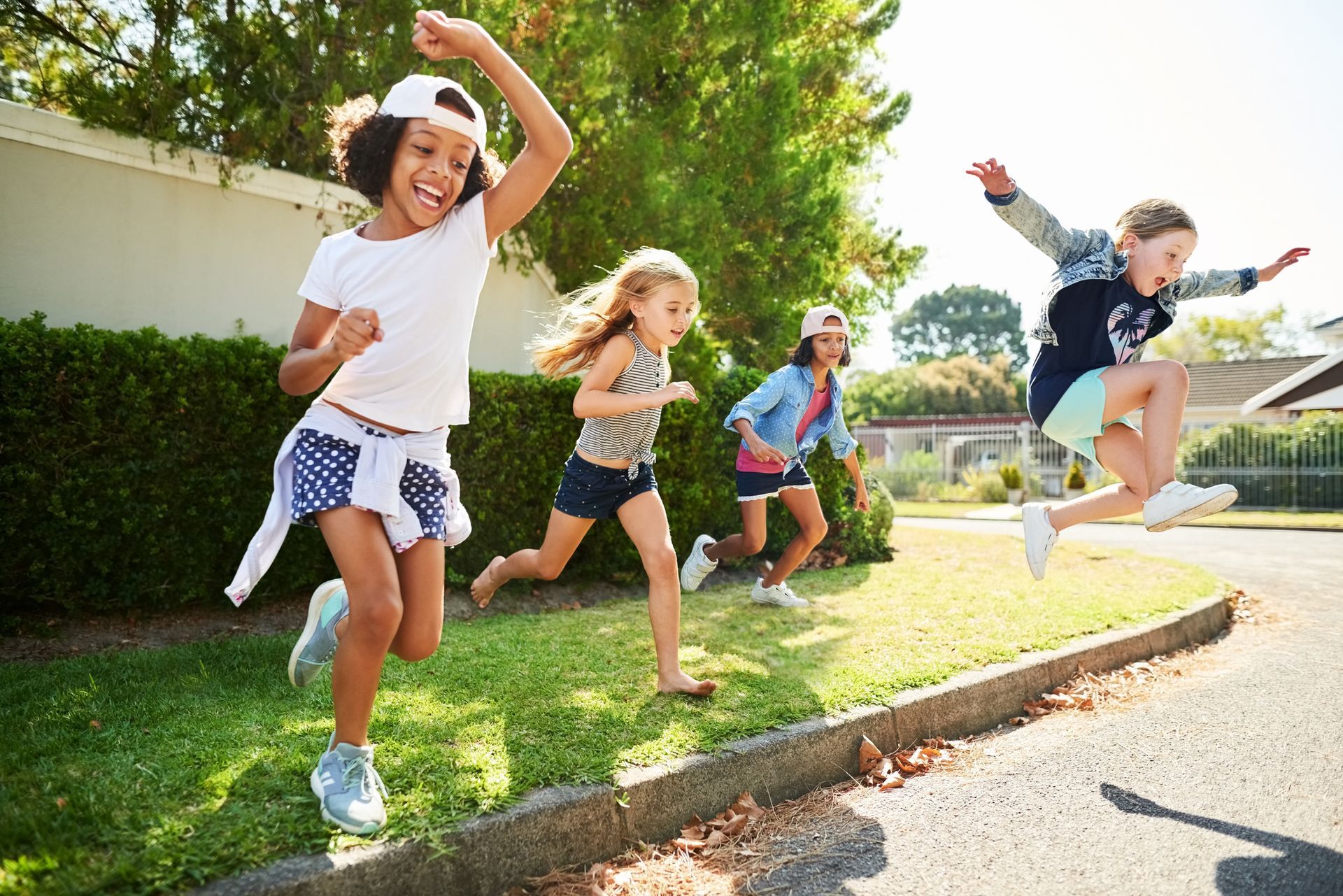 Kids Playing Outside