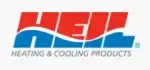 HEI Heating & Cooling Products logo in red and blue