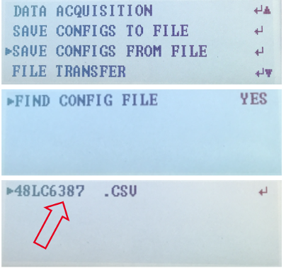 Camera menu showing