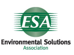 Logo for Environmental Solutions Association, with a green circle and the letters