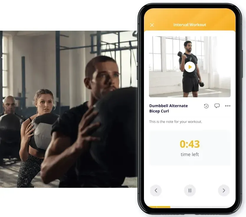 A group of people are doing exercises with a medicine ball.