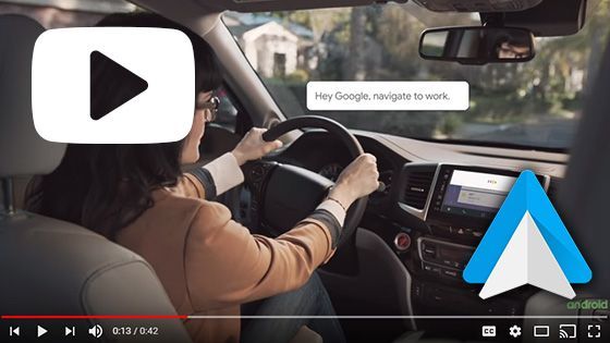A woman is driving a car with a youtube logo in the background