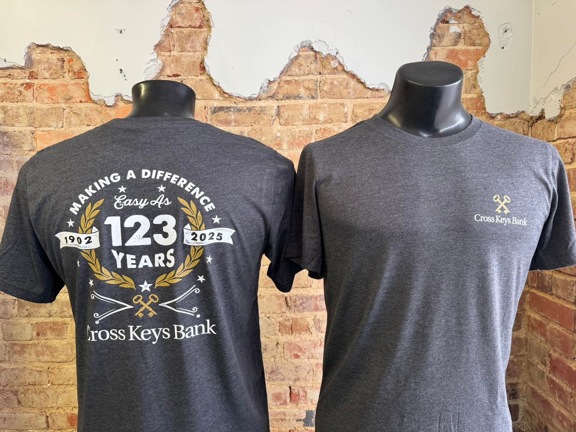 A t-shirt that says making a difference is on a mannequin