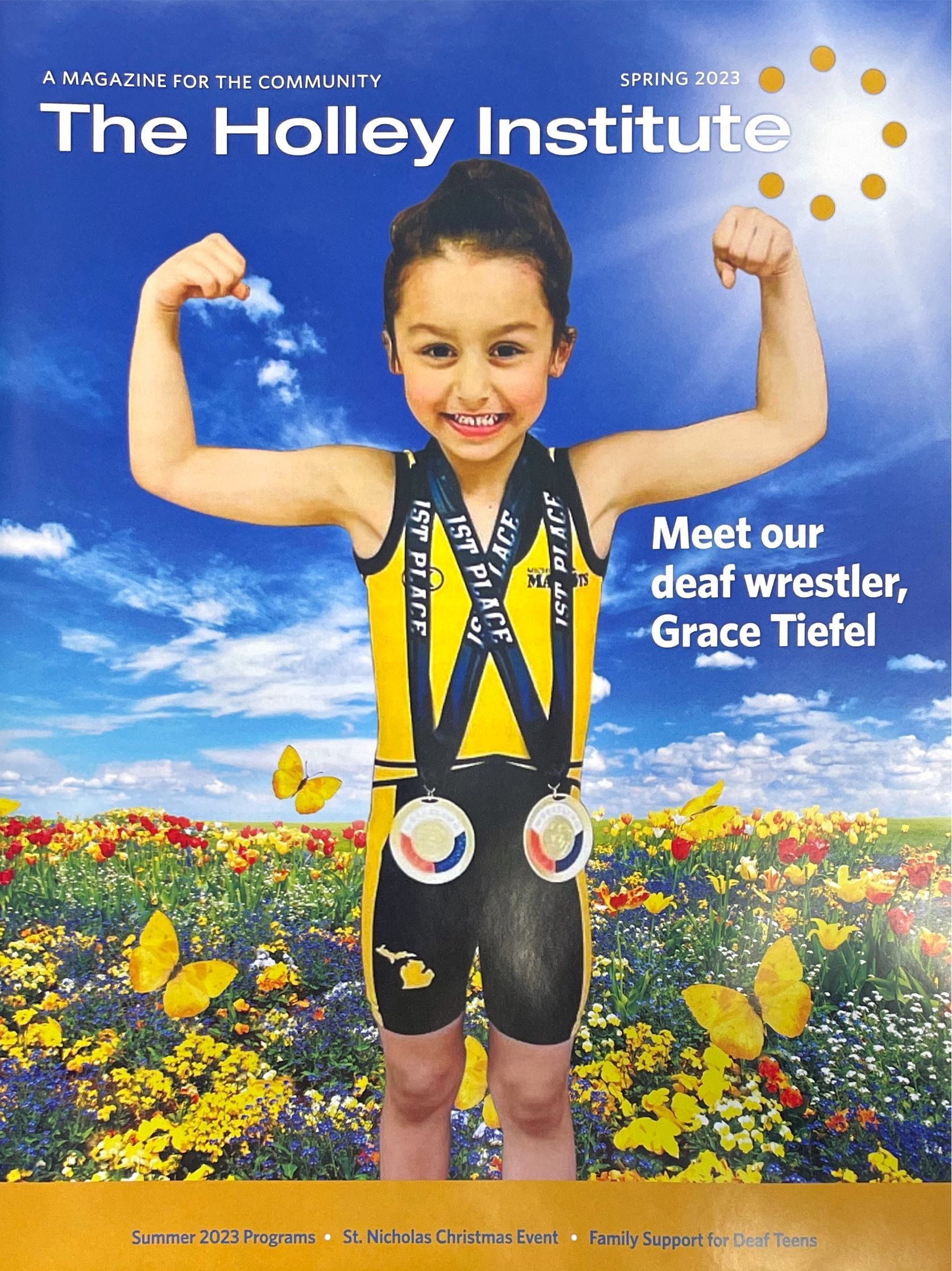 Magazine cover with Grace Tiefel