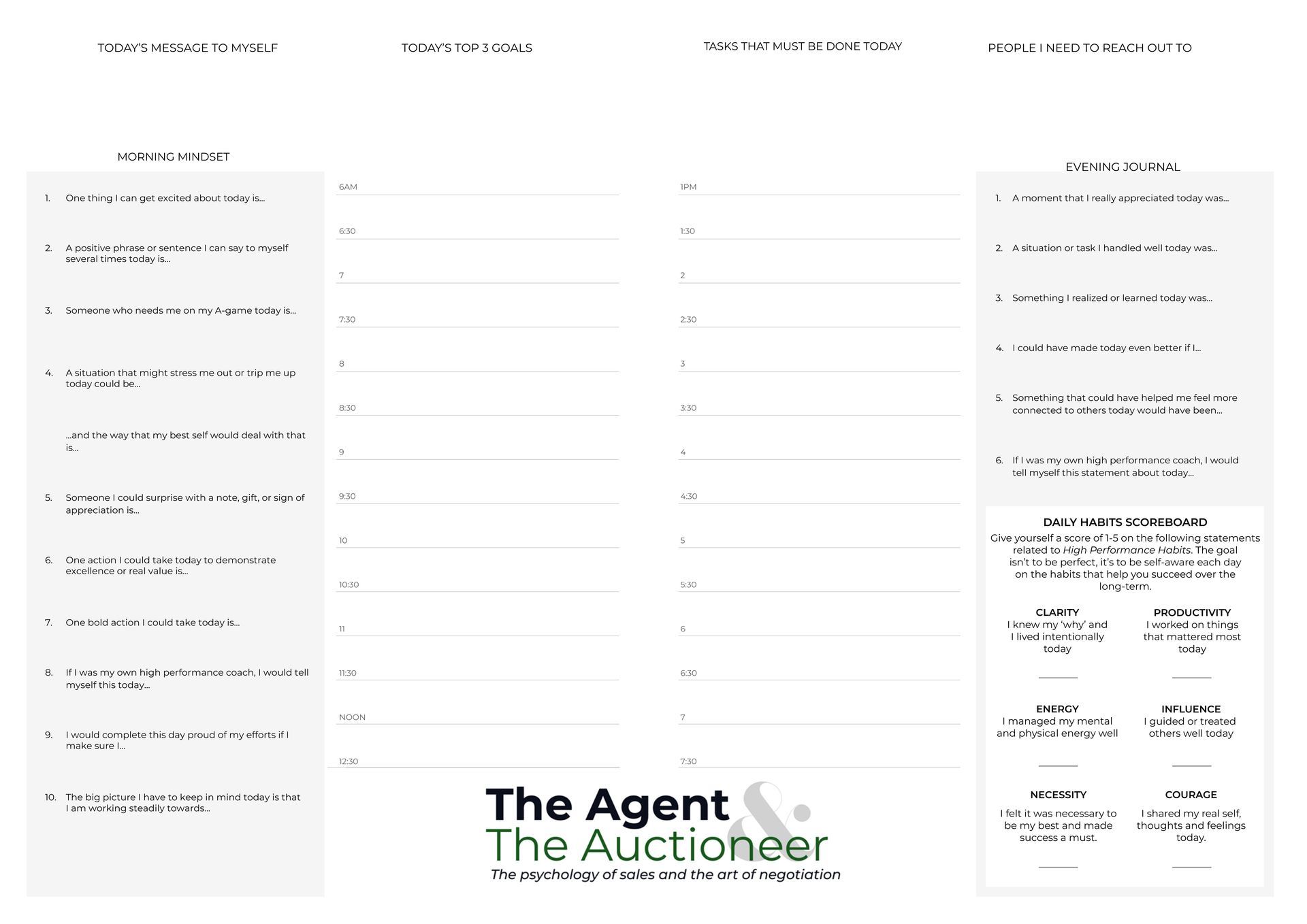 Mindset Molder & Productivity Planner

