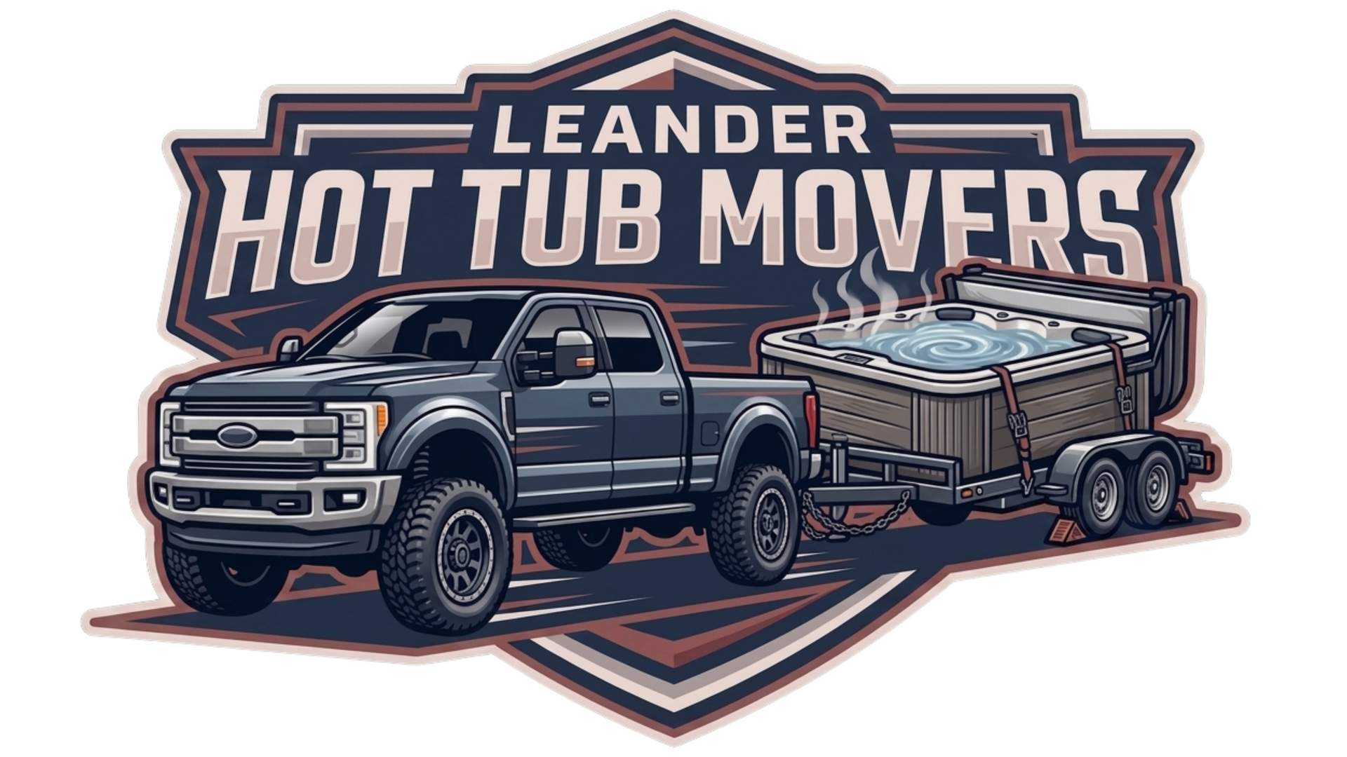 leander hot tub movers logo
