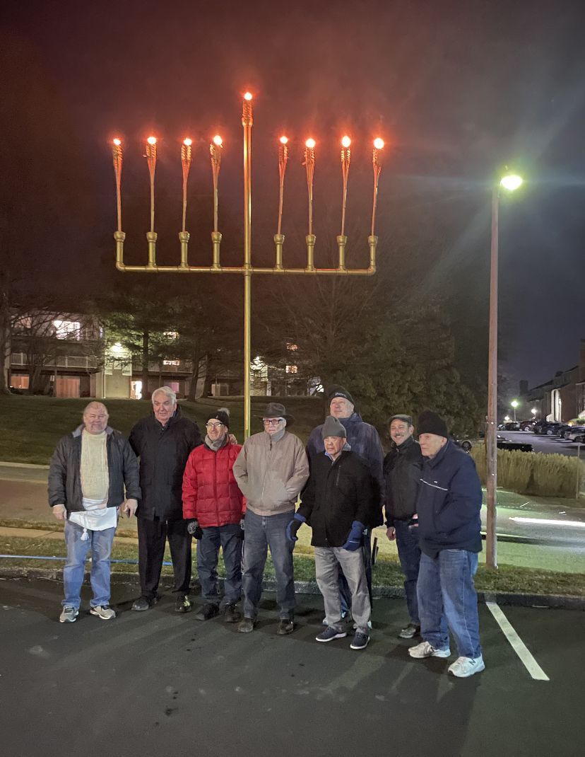 Lighting the Menora