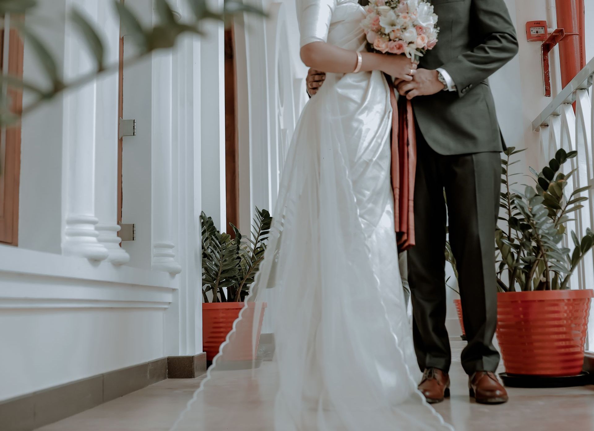 bride and groom at a wedding