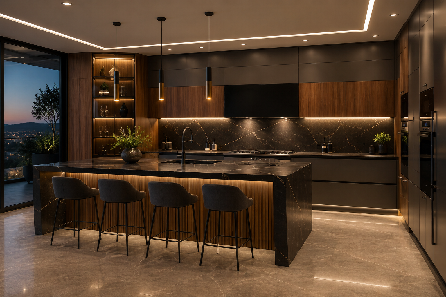 Render de cocina integral a medida en Guadalajara por CIM Cocinas Integrales Guadalajara