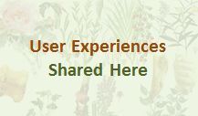 User Experiences title over botanical background.