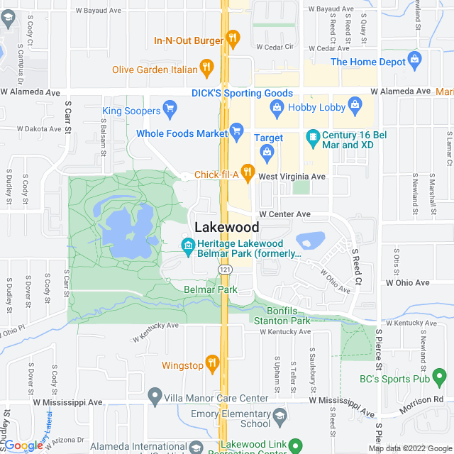 Map of business location