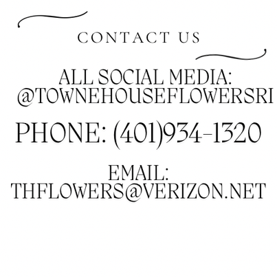 Contact us flyer with social media handle, phone number, and email address.