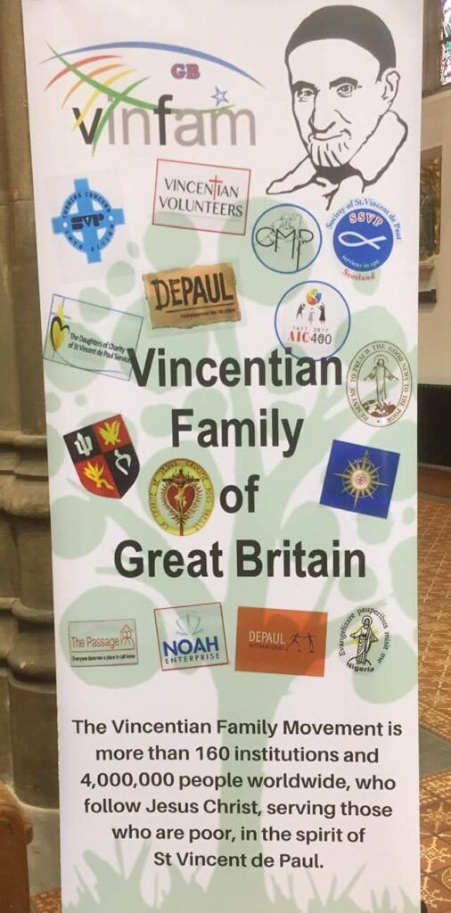 A poster for the vincentian family of great britain