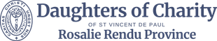 a logo for the daughters of charity of st vincent de paul