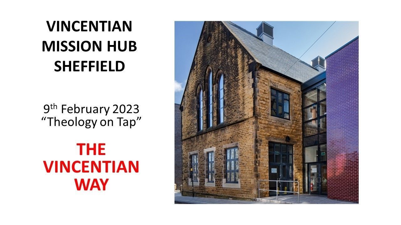 A poster for the vincentian mission hub sheffield