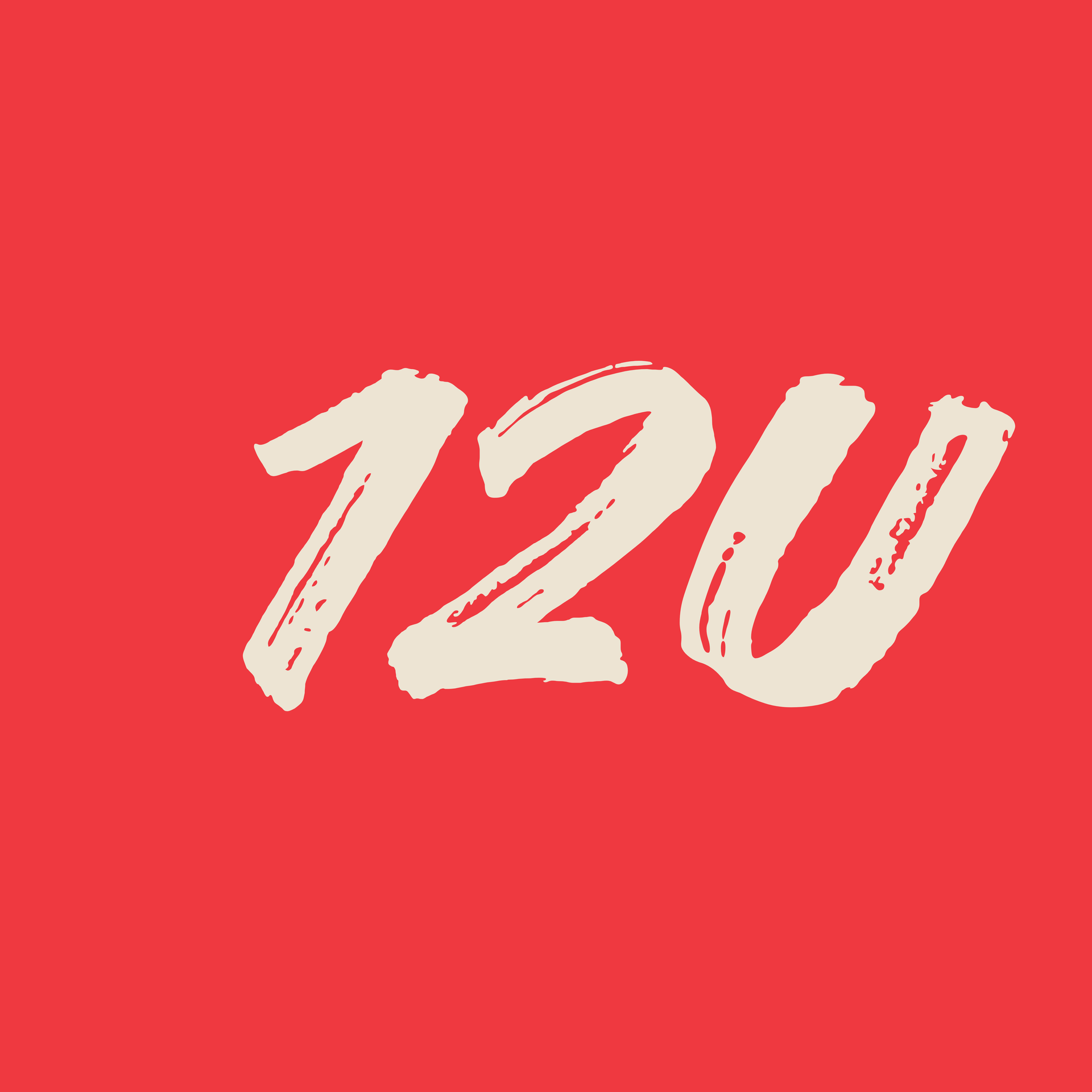 Cream “12U” text on a red background.
