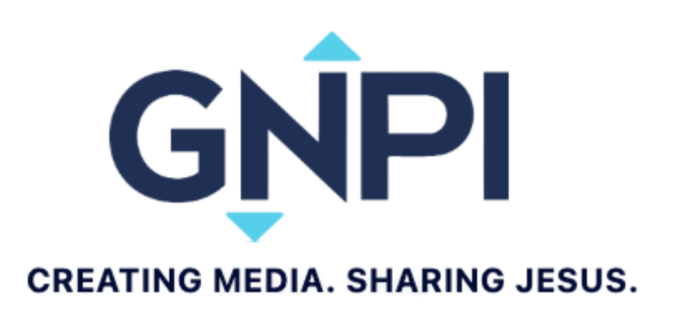 GNPI Logo with tagline text Creating Media... Sharing Jesus.