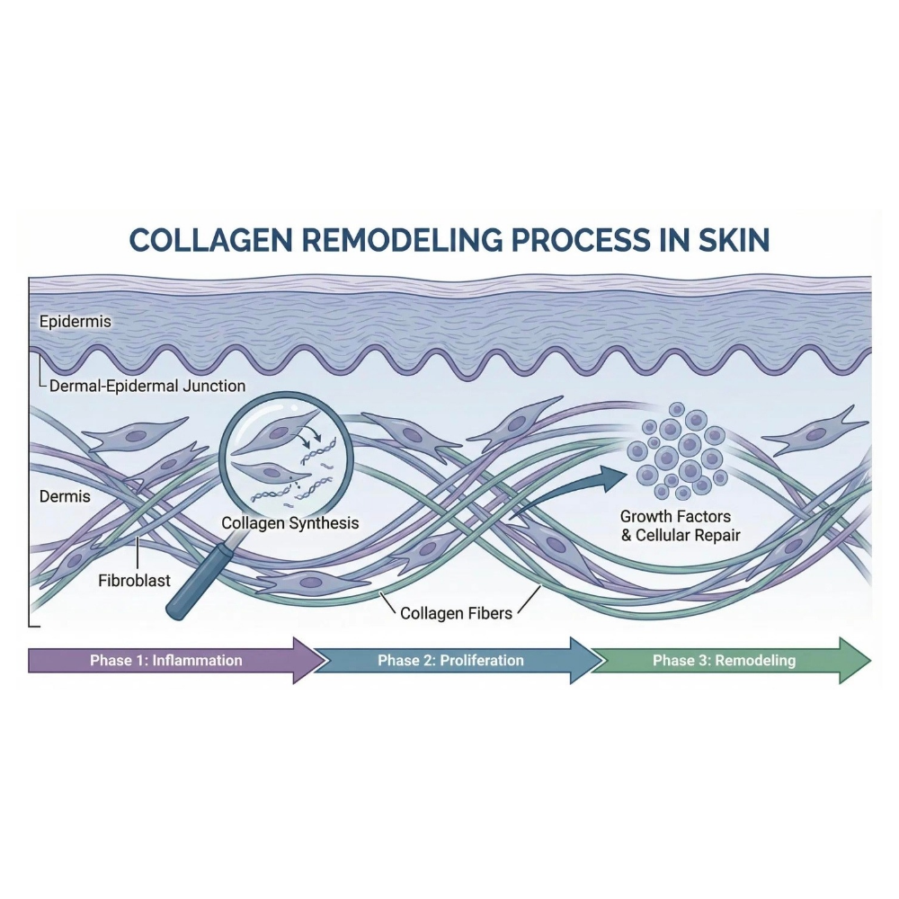 Skin layers collagen elastin hydration and cellular renewal
