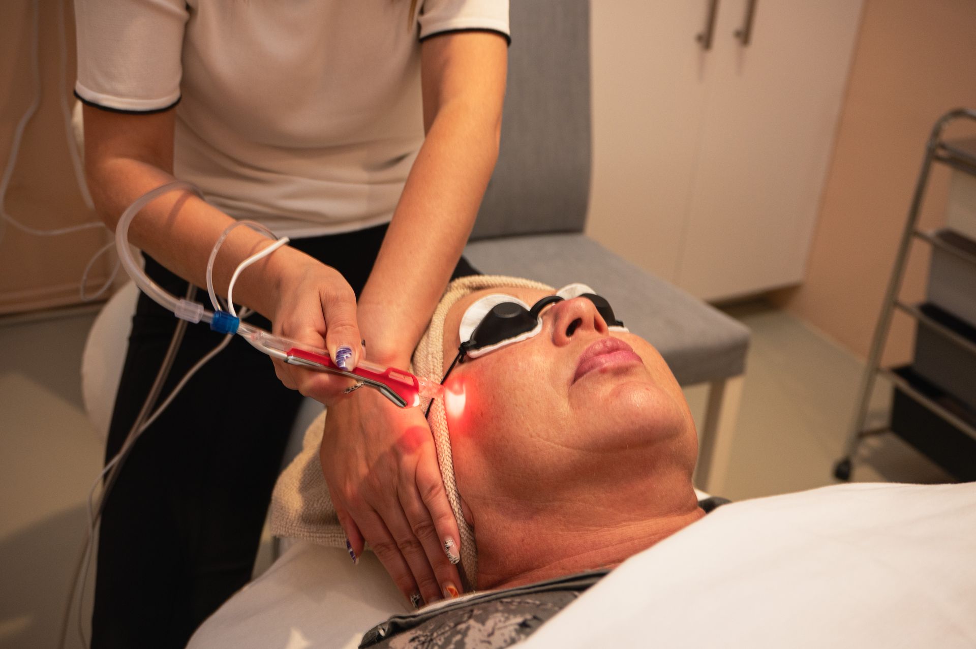 HydraJet LED facial treatment