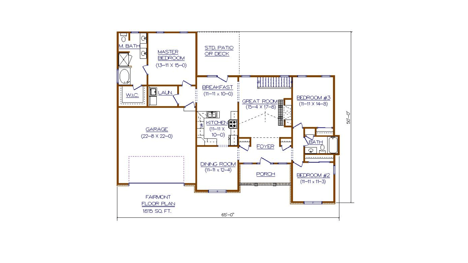A floor plan of a house with a lot of rooms