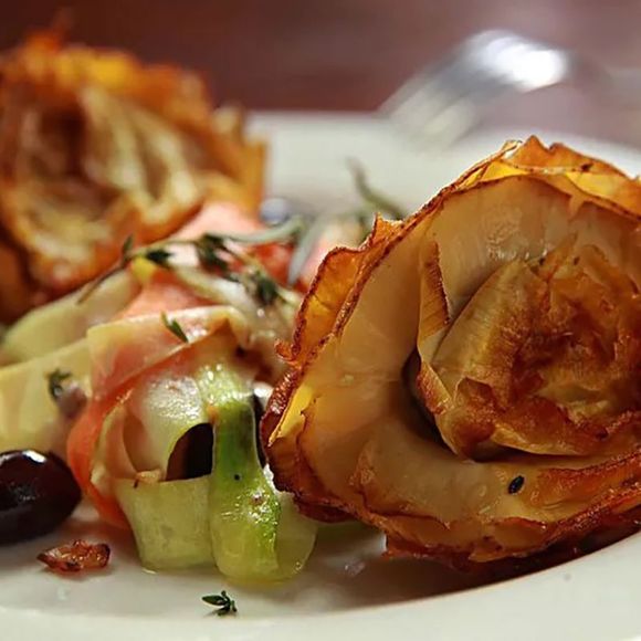 Vegan Food Shaped Like Flower