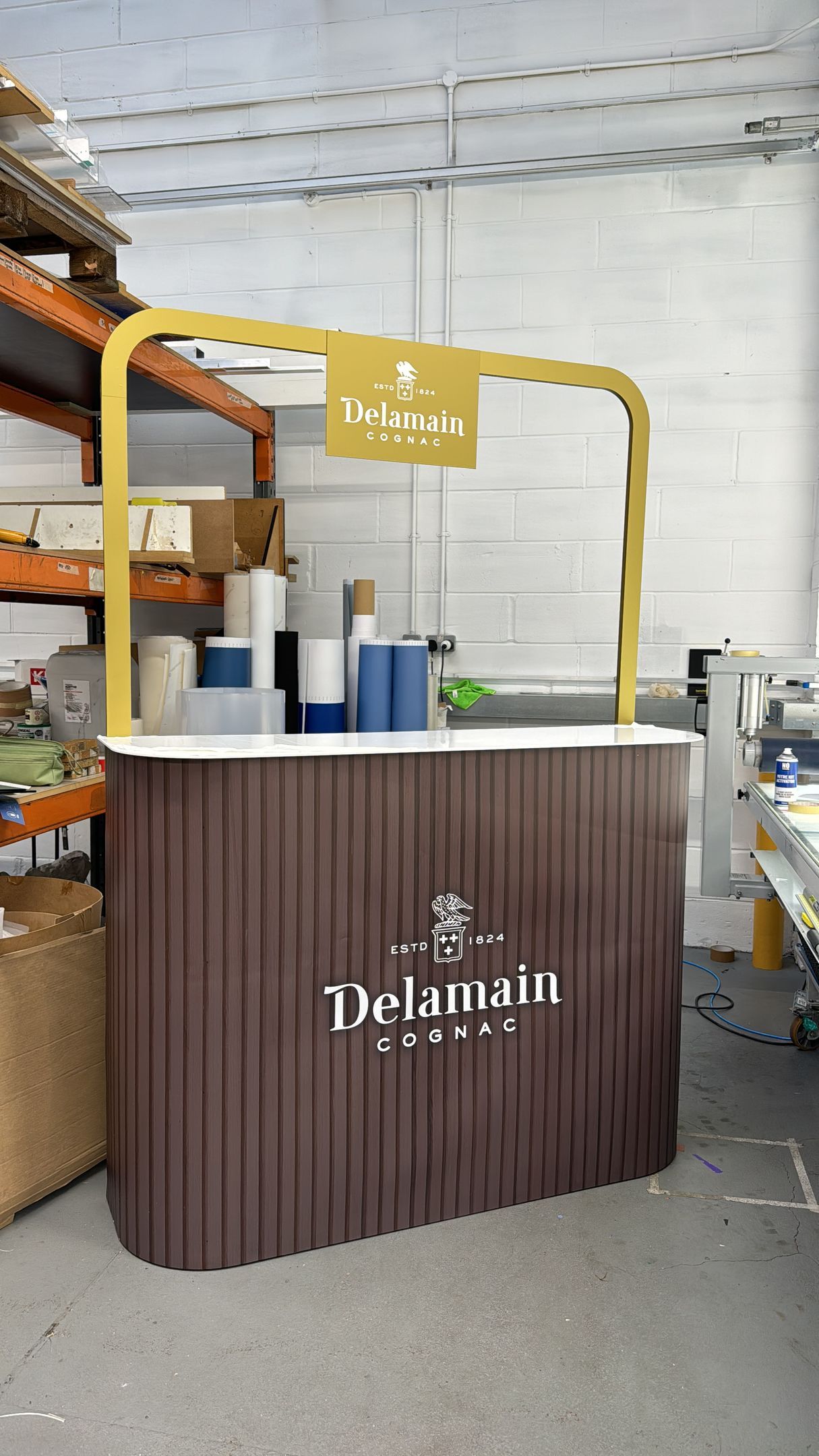 Delamain Cognac promotional counter
