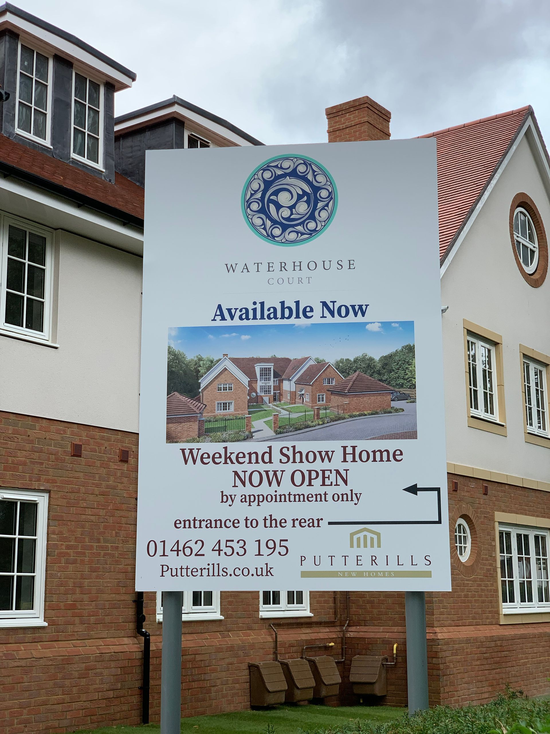 Post mounted commercial Estate Development boards direct printed to Diabond