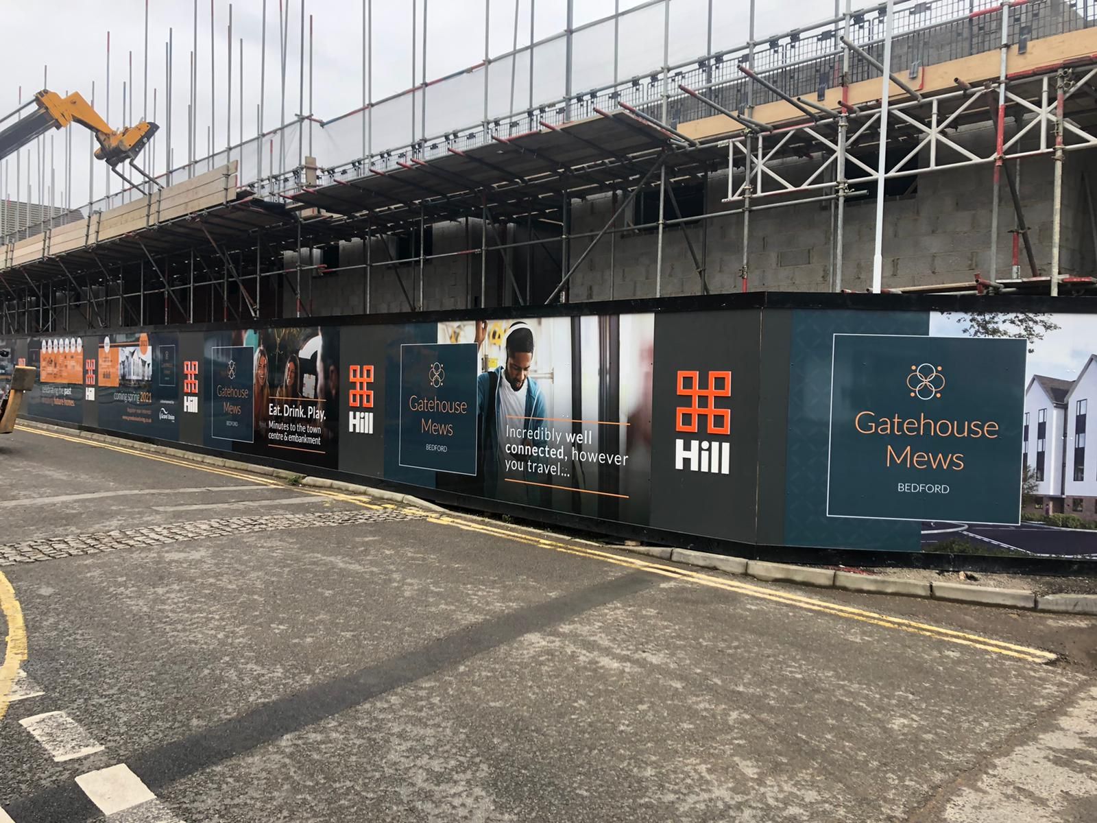 Site hoarding panel prints
