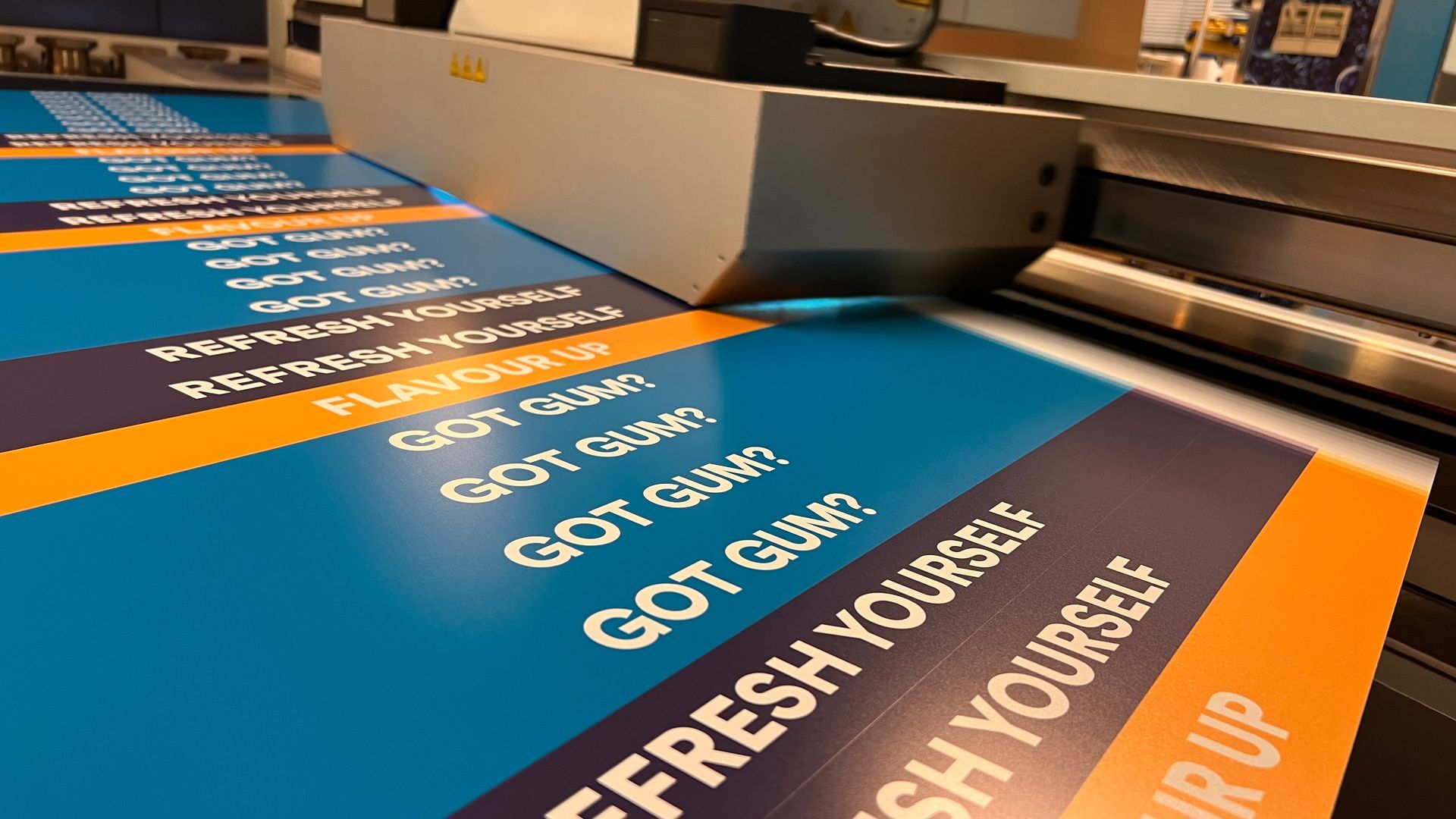 Printed retail shelf edge infill strips