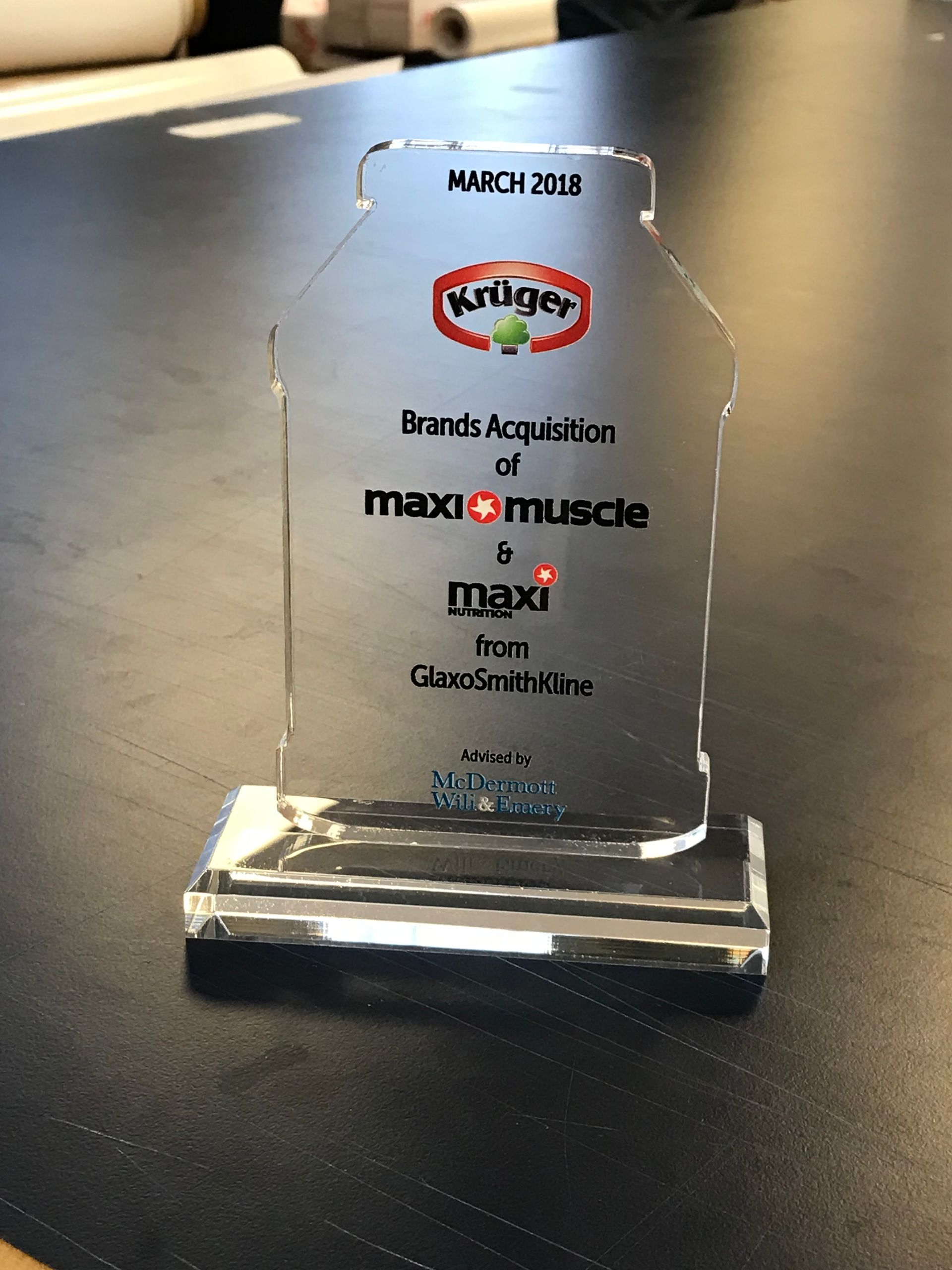 Direct Printed and precision cut clear acrylic