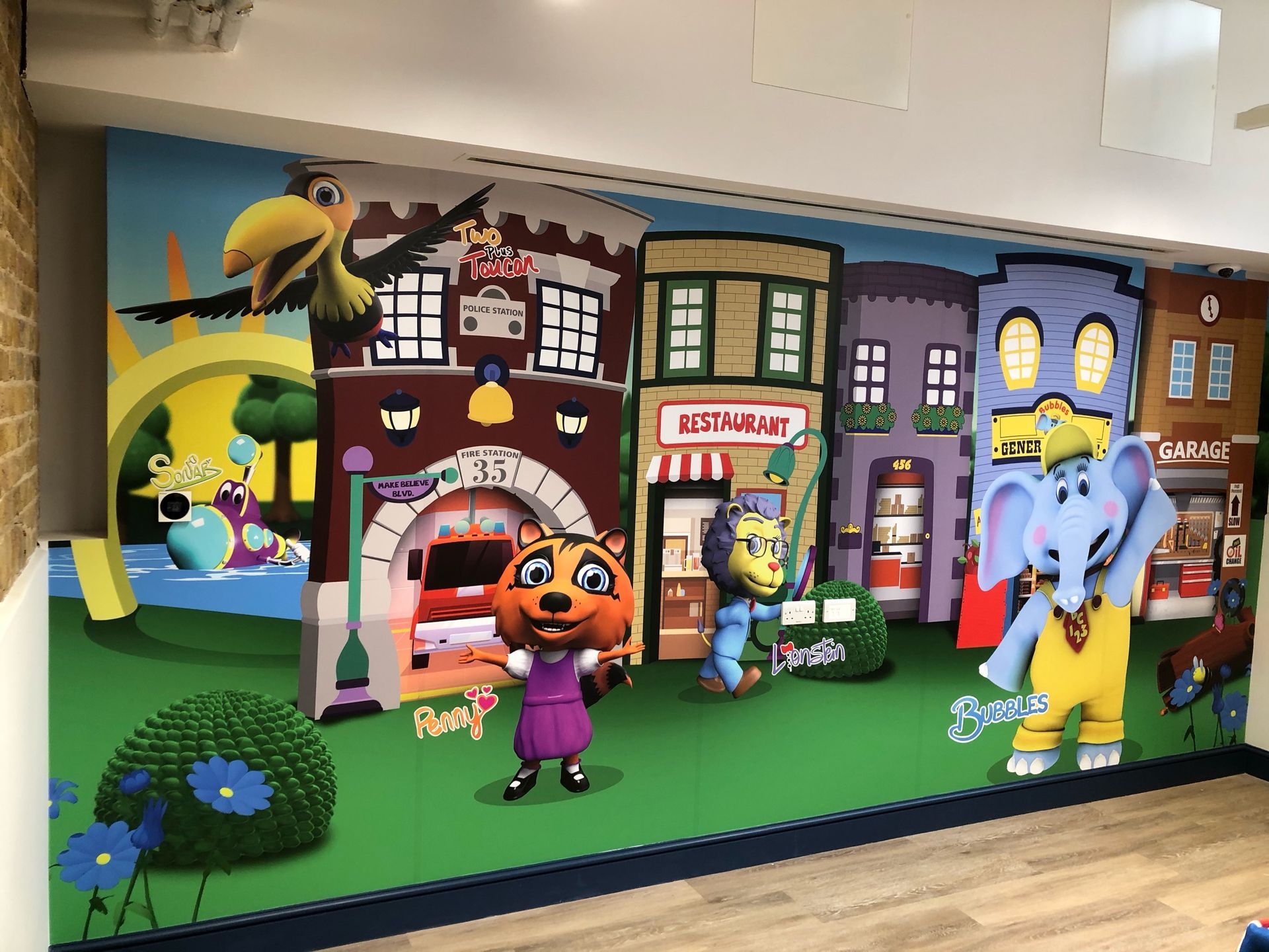 School and nursery printed wall covering