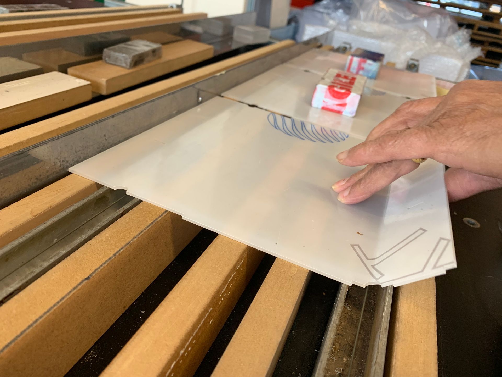 Heat bending acrylic