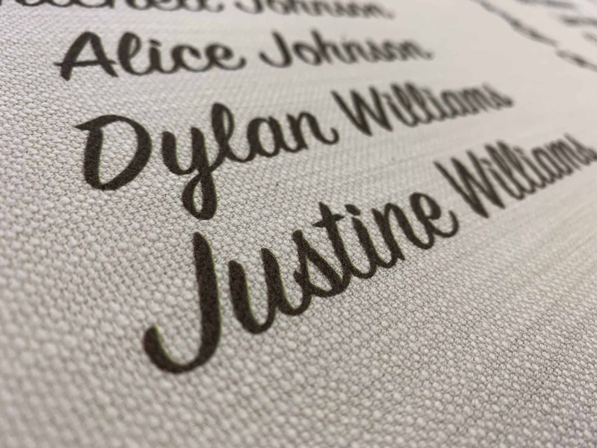 Wedding invite print and wedding display