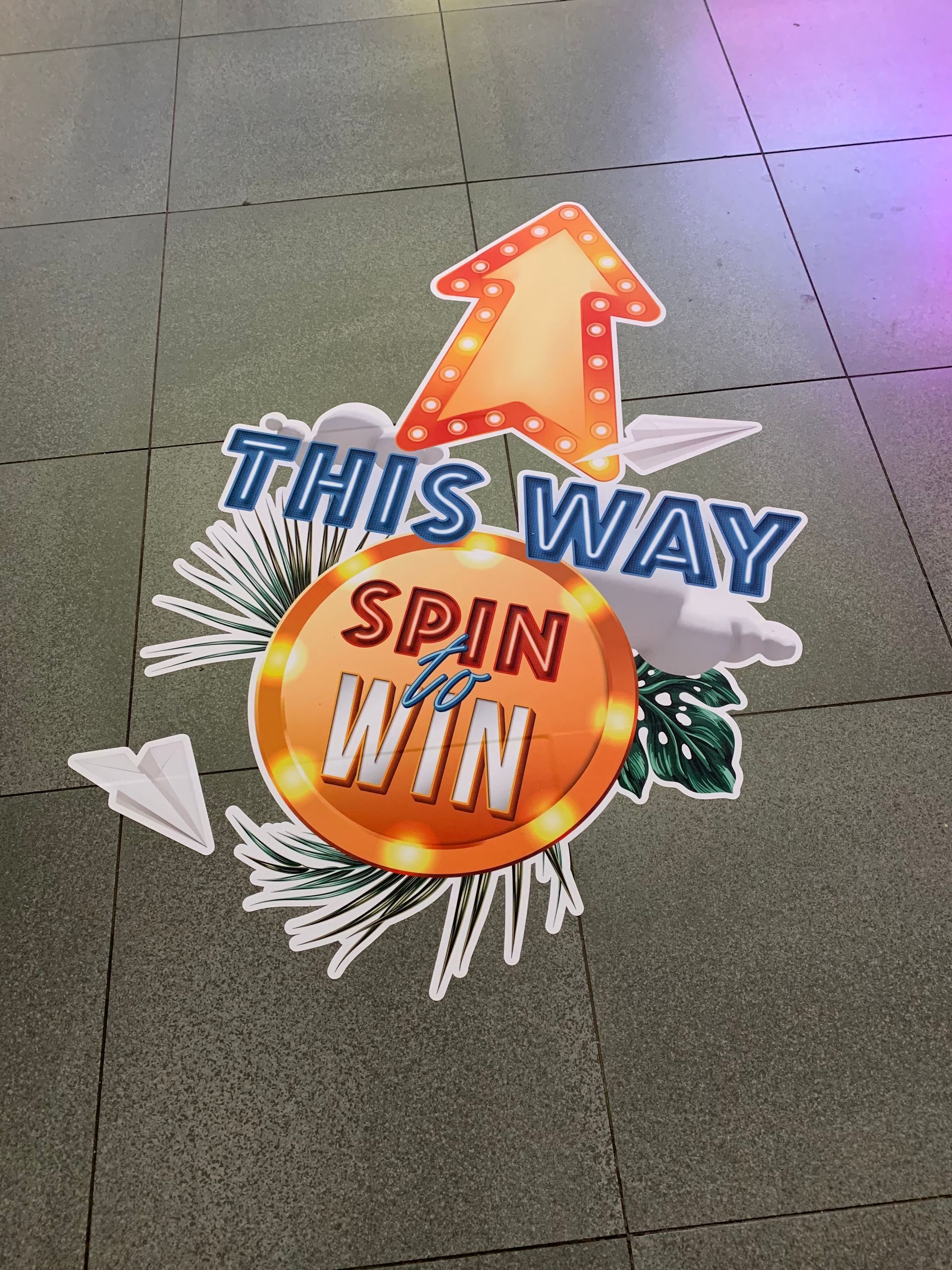 Self adhesive Floor graphic and decal prints